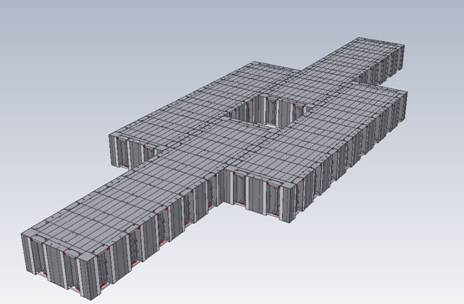 Connect Large and Small Barges Layout